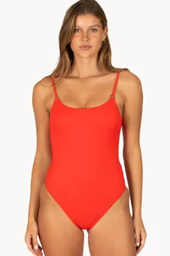 One Pieces|Baku Rococco Minimalist High Leg One Piece Flame