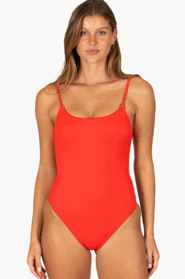 One Pieces|Baku Rococco Minimalist High Leg One Piece Flame
