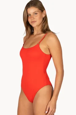 One Pieces|Baku Rococco Minimalist High Leg One Piece Flame