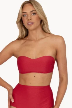 Bikini Tops|Baku Rococco Moulded Bandeau Cherry