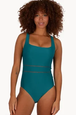 One Pieces|Baku Rococco Square Neck One Piece Jungle