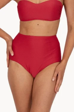 Bottoms|Baku Rococco Ultra High Waist Pant Cherry