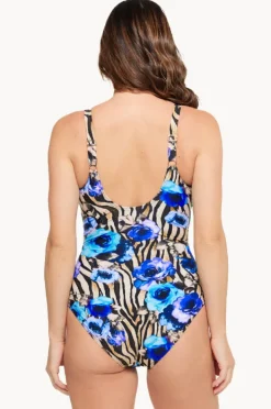 One Pieces|Togs Swimwear Roma Gathered Cross Over One Piece Multi