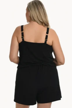 Playsuits|Maxine Romper One Piece + Black