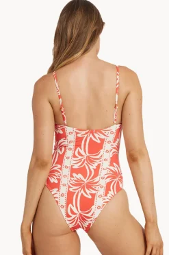 One Pieces|Billabong Row Of Palms Bella One Piece Red
