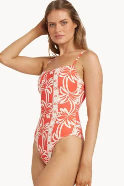 One Pieces|Billabong Row Of Palms Bella One Piece Red