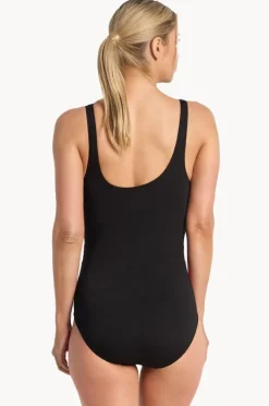 One Pieces|Poolproof Rozella Triangle Splice Tank One Piece Black/lime