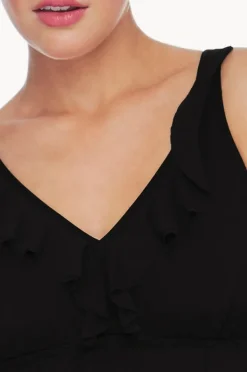 One Pieces|Jantzen Ruffle Swim Dress BLACK