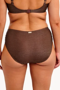 Bottoms|Fantasie Sabana Sparkle Full Bikini Brief Chestnut
