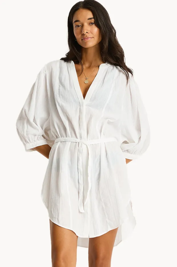 Overswim|Sea Level Salt Boho Shirt White
