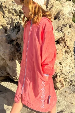 Towel Robes & Ponchos|Towel Robes & Ponchos|Back Beach Co Salty Hooded Towel Robe M/L Peach