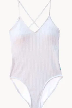 One Pieces|Salty Ink Salty Rib One Piece White