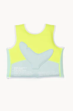 Floaties & Swim Aids|Floaties & Swim Aids|Sunny Life Salty The Shark Swim Vest 3-6 Years Neon