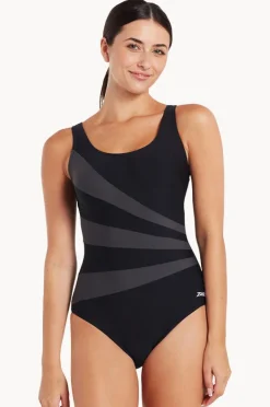One Pieces|Zoggs Sandon Adjustable Scoopback One Piece BLACK