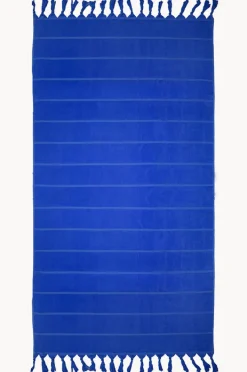 Towels|Towels|Bambury Santorini Stripe Beach Towel Azure