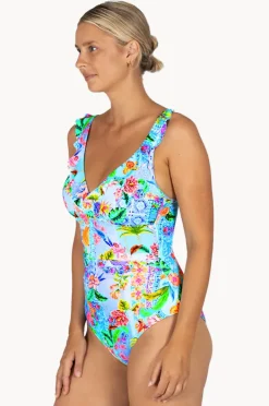 One Pieces|Baku Sardinia E/F Cup Frill One Piece Ocean