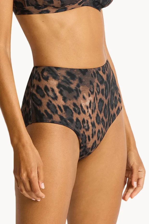 Bottoms|Sea Level Savanna High Waist Pant Chocolate