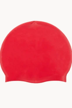 Swim Caps|Esjay School Colours Silicone Swim Cap Red