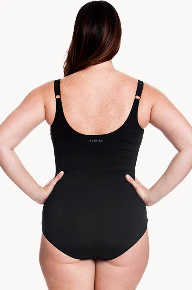 One Pieces|Funkita Scoop Neck One Piece Black