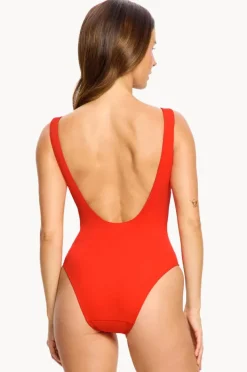 One Pieces|Modibodi Scoop Neck One Piece Poinciana