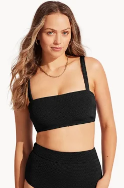 Bikini Tops|Seafolly Sea Dive DD Bandeau Black