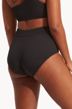 Bottoms|Seafolly Sea Dive High Waisted Pant Black