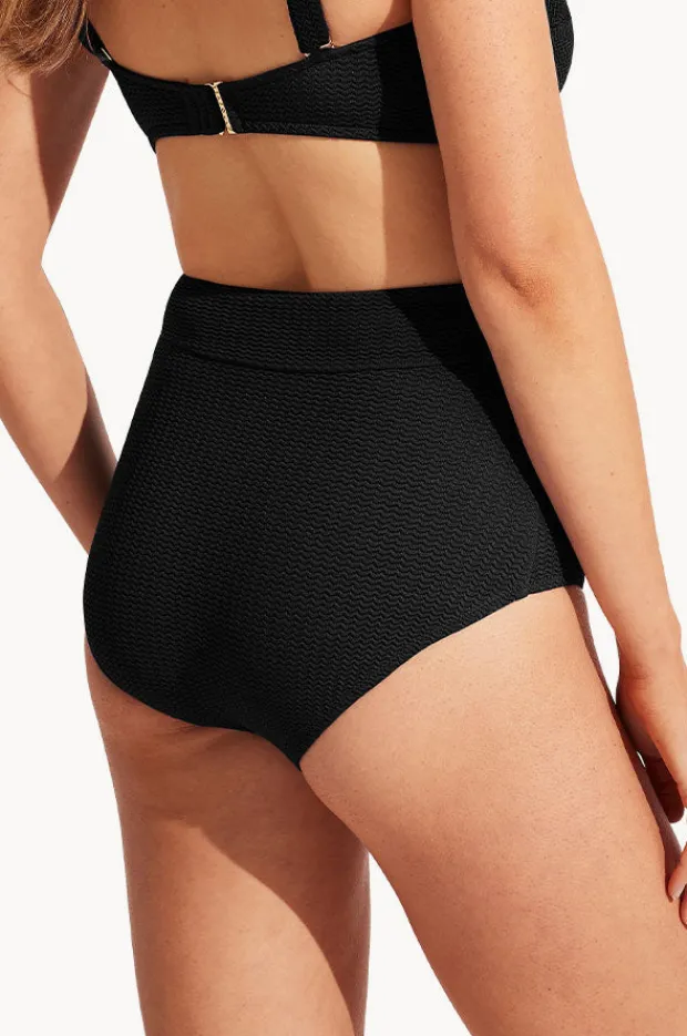 Bottoms|Seafolly Sea Dive High Waisted Pant Black