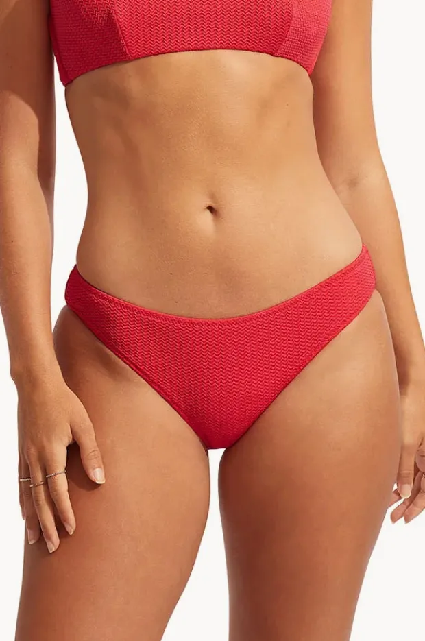 Bottoms|Seafolly Sea Dive Hipster Chilli red