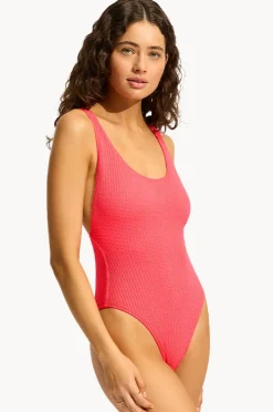 One Pieces|Seafolly Sea Dive Retro One Piece Snapdragon