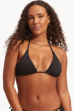 Bikini Tops|Seafolly Sea Dive Slide Tri Black