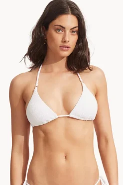 Bikini Tops|Seafolly Sea Dive Slide Tri White