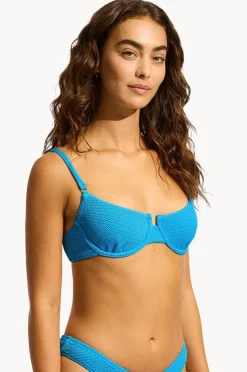 Bikini Tops|Seafolly Sea Dive Underwire Bra Turquoise