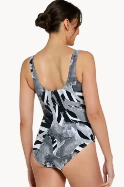 One Pieces|Zoggs Sea Skin Scoopback One Piece Black/grey