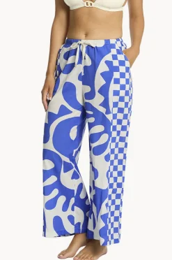 Pants|Sea Level Seascape Panelled Surf Pant Blue