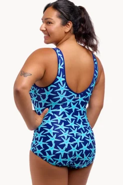One Pieces|Funkita See Stars DD/E Cup Zip Front One Piece Navy/blue