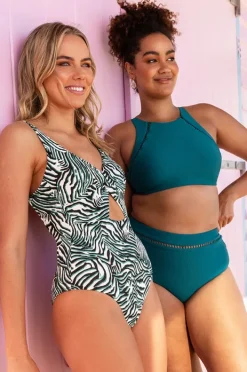 One Pieces|Baku Serengeti Cut Out One Piece Serengeti jungle