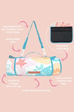 Picnic Vibes|Annabel Trends Shelly Beach Picnic Mat Blue/multi