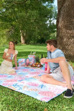 Picnic Vibes|Annabel Trends Shelly Beach Picnic Mat Blue/multi