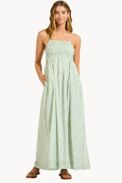 Dresses|Seafolly Shirred Midi Dress Sage
