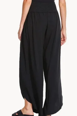Pants|Seafolly Shirred Waist Wrap Pant BLACK