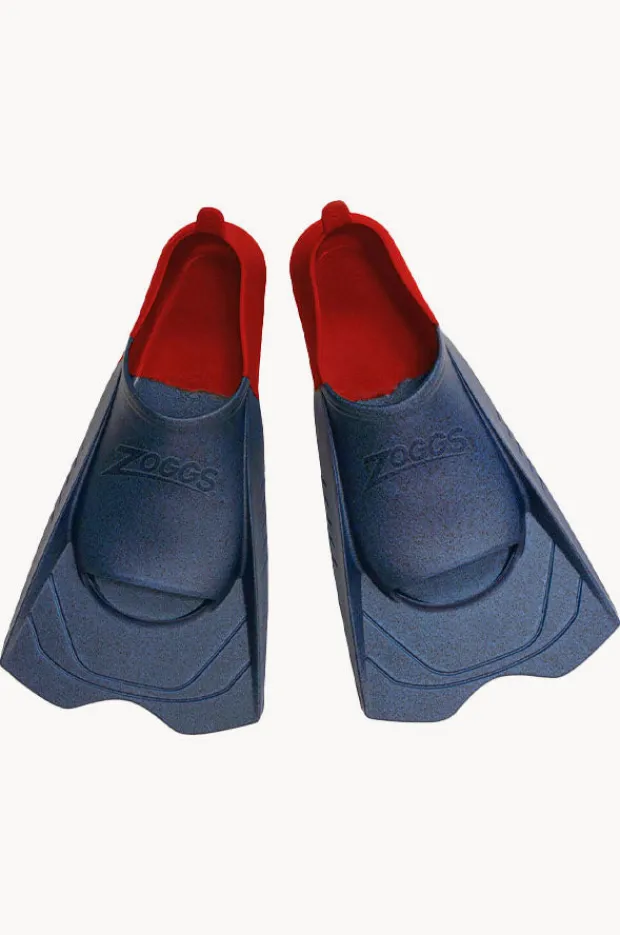 Swim Fins|Zoggs Short Blade Swim Fins - Size US 2-3 Red