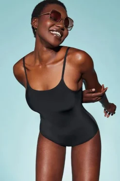 One Pieces|Love Luna Single Strap One Piece Black