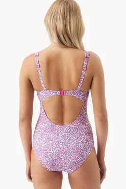 One Pieces|Ripe Maternity Skipper Tie Front One Piece Pink/Blue