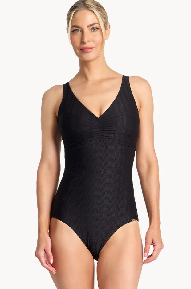 One Pieces|Jantzen Sky High DD/E Cup Vee One Piece BLACK