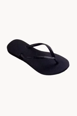 Footwear|Havaianas Slim Basic Thong Black