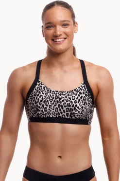 Bikini Tops|Funkita Snow White DD/E Cup Hold Steady Crop Animal