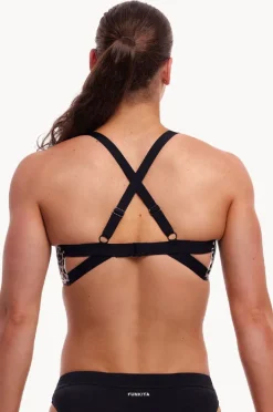 Bikini Tops|Funkita Snow White DD/E Cup Hold Steady Crop Animal