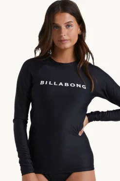 Rashies & Sunsuits|Billabong Society Long Sleeve Suntop BLACK