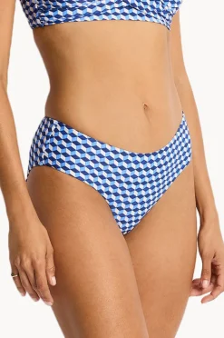 Bottoms|Sea Level Solara Mid Bikini Pant Blue