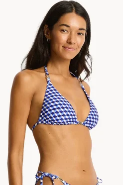 Bikini Tops|Sea Level Solara Tri Blue